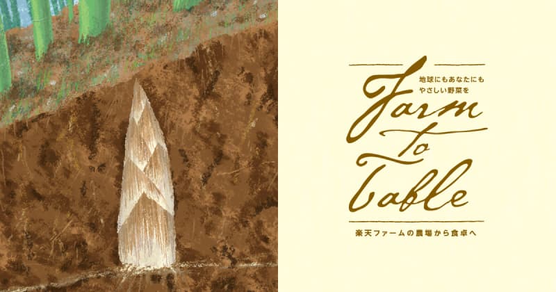春風に揺れる竹林からタケノコのこんにちは Farm to Table Vol.54